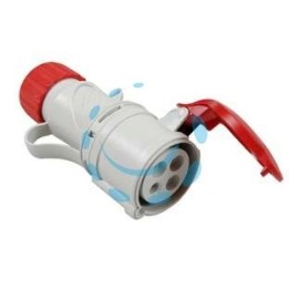 PRESA INDUSTRIALE VOLANTE ARGO ROSSA 3P+T CEE IP54 - 32A colore rosso 71124