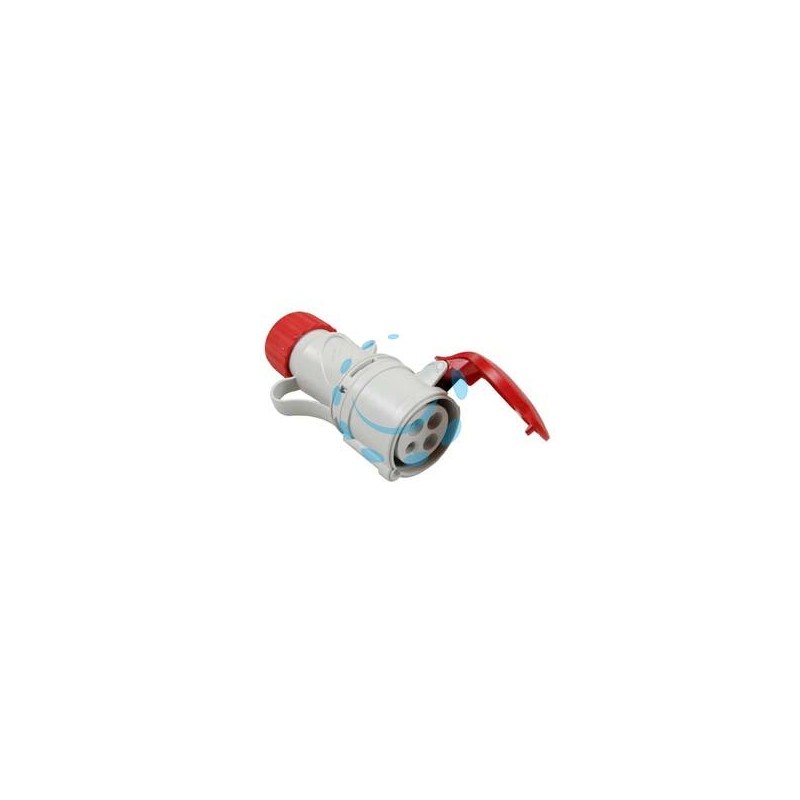 PRESA INDUSTRIALE VOLANTE ARGO ROSSA 3P+T CEE IP54 - 32A colore rosso 71124