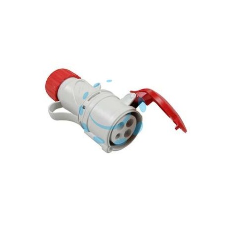 PRESA INDUSTRIALE VOLANTE ARGO ROSSA 3P+T CEE IP54 - 32A colore rosso 71124