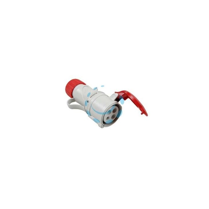 PRESA INDUSTRIALE VOLANTE ARGO ROSSA 3P+T CEE IP54 - 32A colore rosso 71124
