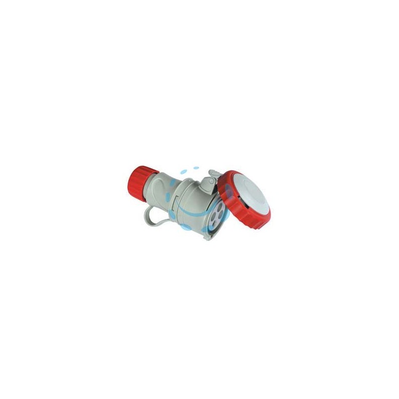 PRESA INDUSTRIALE VOLANTE ARGO ROSSA 3P+N+T 16A IP67 - cablaggio a vite 71145V