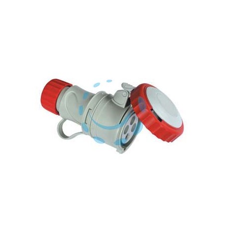 PRESA INDUSTRIALE VOLANTE ARGO ROSSA 3P+N+T 16A IP67 - cablaggio a vite 71145V