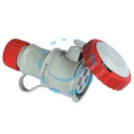 PRESA INDUSTRIALE VOLANTE ARGO ROSSA 3P+N+T CEE IP67 - 32A colore rosso 71165