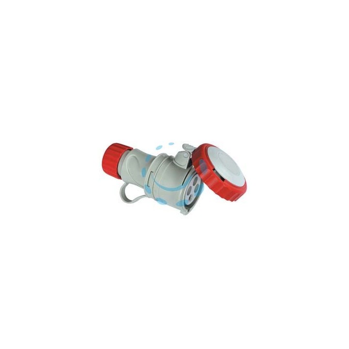 PRESA INDUSTRIALE VOLANTE ARGO ROSSA 3P+N+T CEE IP67 - 32A colore rosso 71165