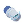 ADATTATORE INDUSTRIALE CON SPINA CEE 309 IP44 E PRESA BIPASSO E SCHUKO - 16A colore blu 73100