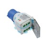 ADATTATORE INDUSTRIALE CON SPINA CEE 309 IP44 E 2 PRESE BIPASSO - 16A colore blu 73101