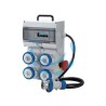 QUADRO KEY BOX ASC CON PULSANTE DI EMERGENZA 4 PRESE INDUSTRIALI IP67 - grigio 74120