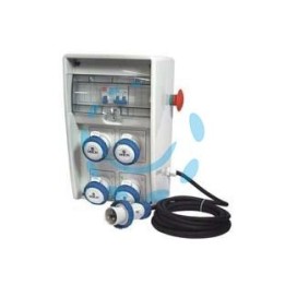 QUADRO ELETTRICO PORTATILE ULISSE ASC CON PULSANTE DI EMERGENZA IP67 - dimensioni mm.177x250x403h. - grigio 74239