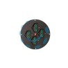 DISCO 4 PRESE 2 POLI + TERRA 16A PER AVVOLGICAVO MM.145 BIPASSO SCHUKO - nero 01906