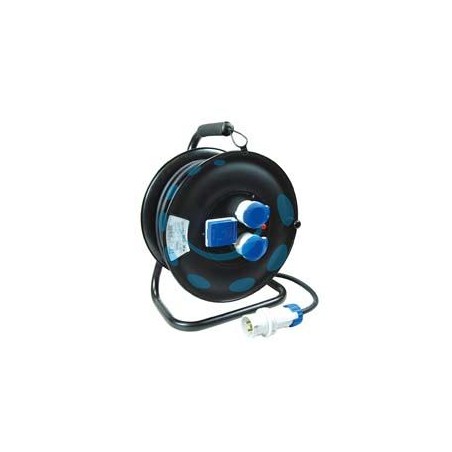 AVVOLGICAVO ELETTRICO DA CANTIERE UNIVERSALE 3PRESE MT30 LINEA GARANTI - mt.30 14622-FK - 14622