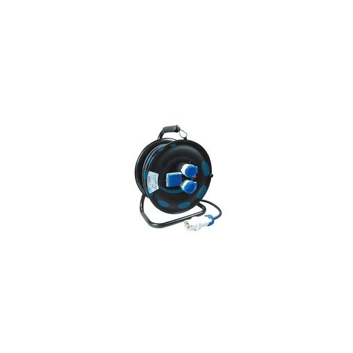 AVVOLGICAVO ELETTRICO DA CANTIERE UNIVERSALE 3PRESE MT30 LINEA GARANTI - mt.30 14622-FK - 14622