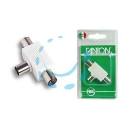 PRESA MULTIPLA TV A 2 USCITE IN BLISTER - mm.9,5 37060