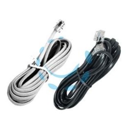 CAVO LINEARE TELEFONICO PLUG 6/4 - mt.2 colore bianco 21280