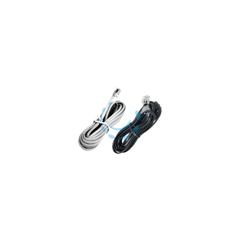 CAVO LINEARE TELEFONICO PLUG 6/4 - mt.2 colore bianco 21280