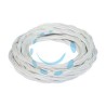 PORCELLANA CAVO ELETTRICO TRECCIA IN SETA BIANCO TERMORETRAIBILE - 3 x mmq.1 colore bianco 93907