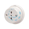 PORCELLANA PRESA BIPASSO 10/16A 2P+T - 10/16A 2P+T - ø mm.80x50h