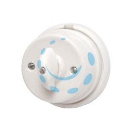 PORCELLANA INTERRUTTORE DEVIATORE 10A 250V IN PORCELLANA - 10A 250V - ø mm80x50h.