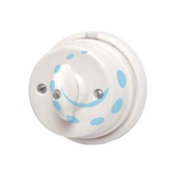 PORCELLANA INTERRUTTORE DEVIATORE 10A 250V IN PORCELLANA - 10A 250V - ø mm80x50h.