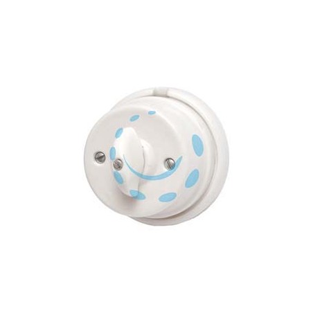 PORCELLANA INTERRUTTORE DEVIATORE 10A 250V IN PORCELLANA - 10A 250V - ø mm80x50h.