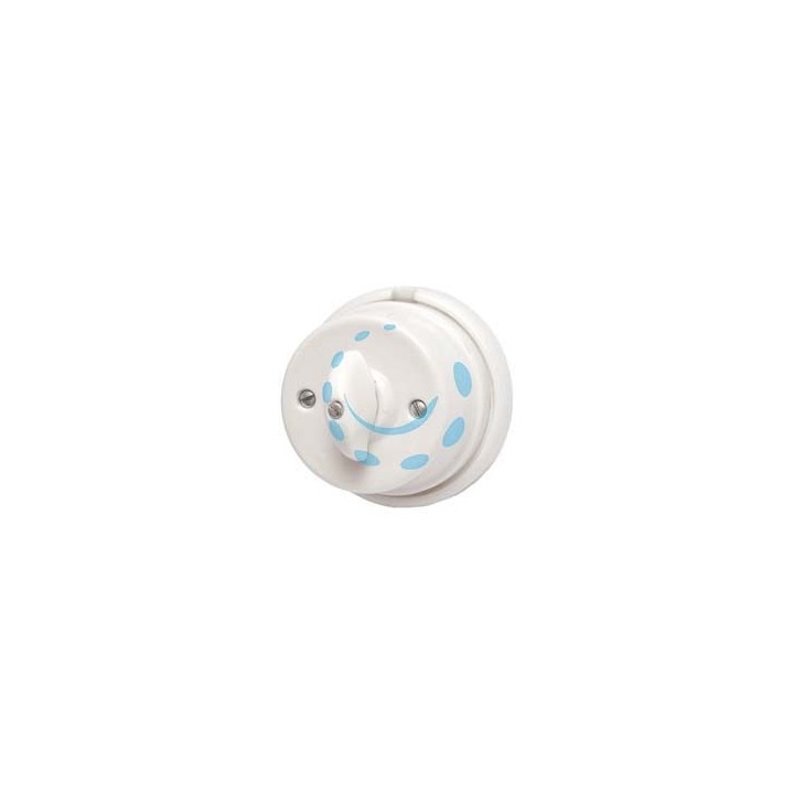 PORCELLANA INTERRUTTORE DEVIATORE 10A 250V IN PORCELLANA - 10A 250V - ø mm80x50h.