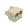 ADATTATORE DA SPINA MODULARE 6/4 A 2 PRESE MODULARI 6/4 