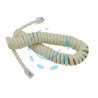 PROLUNGA ESTENSIBILE TELEFONICA PLUG 4/4 - mt.2 colore avorio