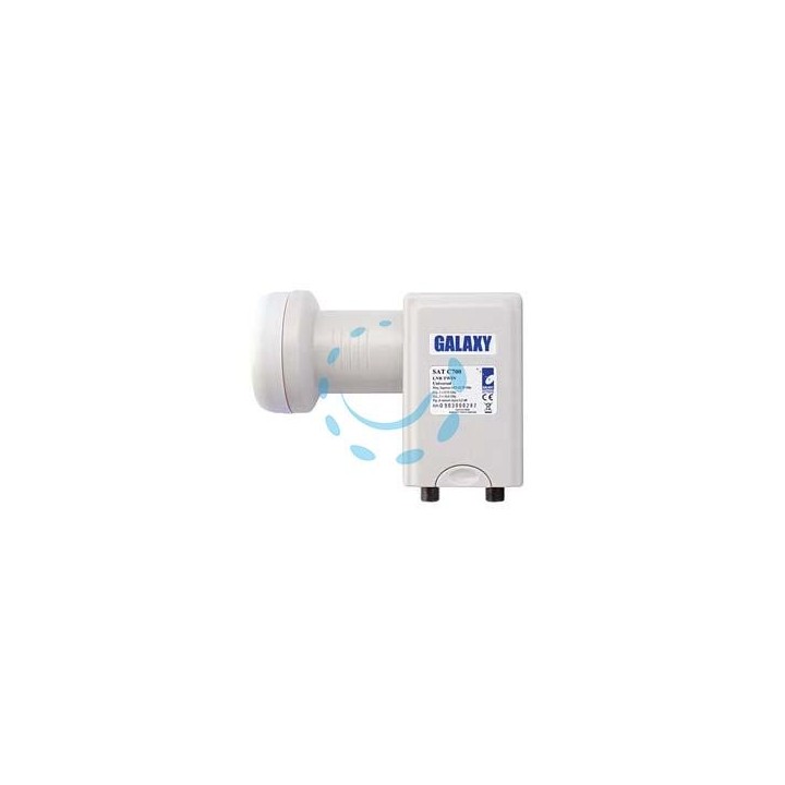 ILLUMINATORE LNB PER PARABOLA UNIVERSALE 2 USCITE - 2 uscite - connettori tipo F - ø mm.40