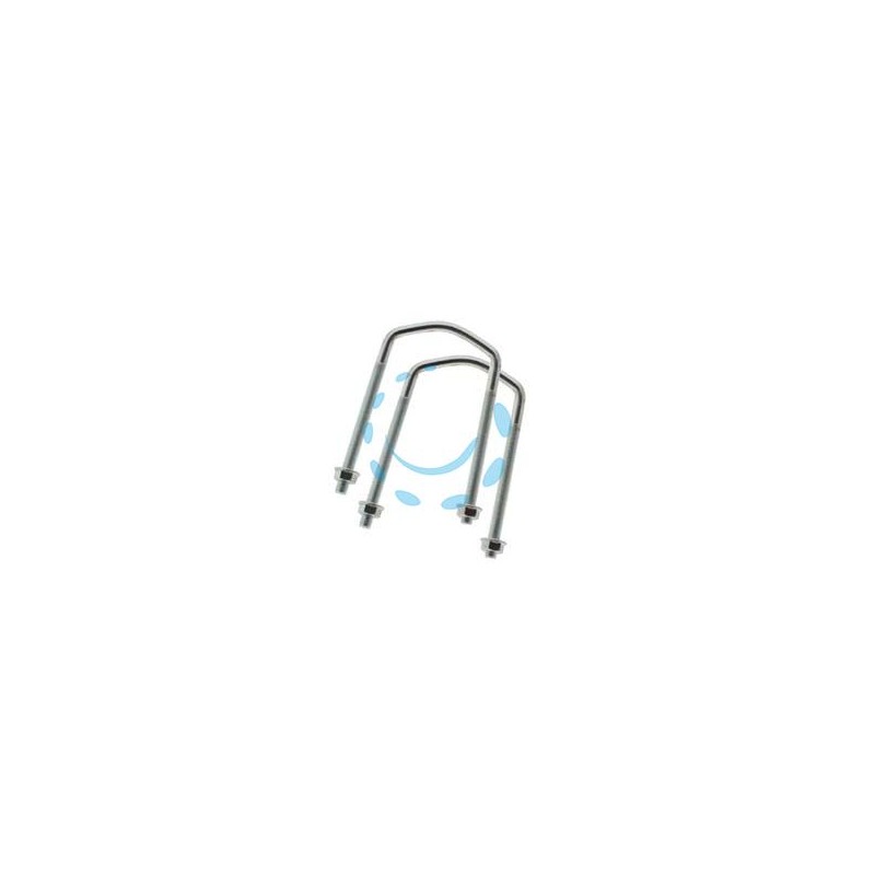 KIT FISSAGGIO PALO TV PER SUPPORTI PARABOLA - mm.75x85h. - dado ø mm.13