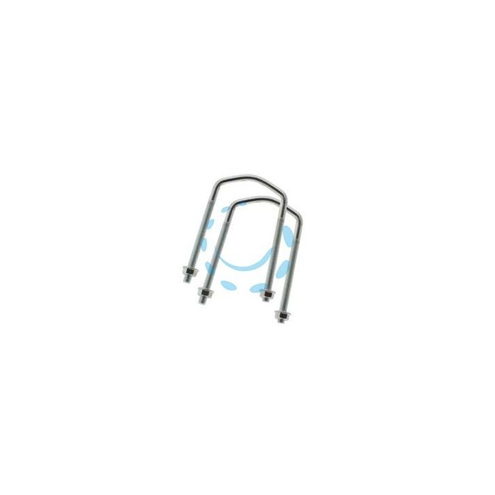 KIT FISSAGGIO PALO TV PER SUPPORTI PARABOLA - mm.75x85h. - dado ø mm.13
