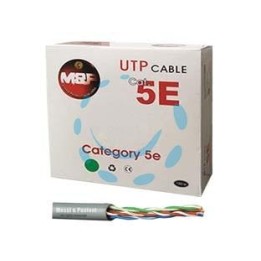 CAVO TRASMISSIONE DATI RETE LAN UTP CAT.5/E GRIGIO - ø mm.5,4 