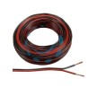 CAVO ELETTRICO BIPOLARE PIATTINA PER ALTOPARLANTI ROSSO/NERO - 2x mmq.0,75 