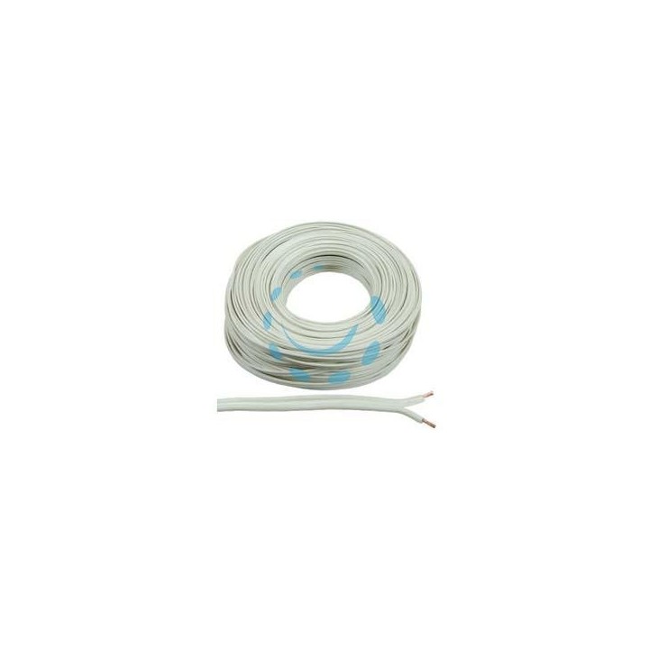 CAVO ELETTRICO BIPOLARE PIATTINA COSTA LARGA BIANCO - 2x mmq.1 colore bianco