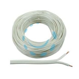 CAVO ELETTRICO BIPOLARE BIANCO H03VVH2-F - 2x mmq.0,75 colore bianco