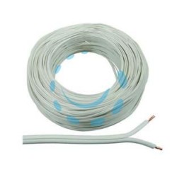CAVO ELETTRICO BIPOLARE BIANCO H03-VHFI - 2x mmq.1 colore bianco
