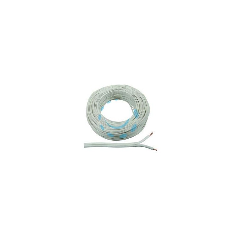 CAVO ELETTRICO BIPOLARE BIANCO H03-VHFI - 2x mmq.1 colore bianco