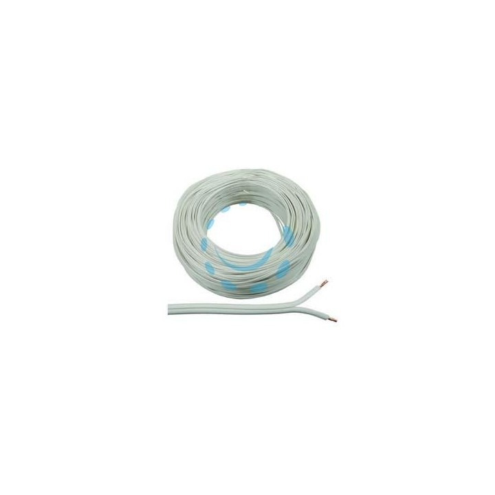 CAVO ELETTRICO BIPOLARE BIANCO H03-VHFI - 2x mmq.1 colore bianco