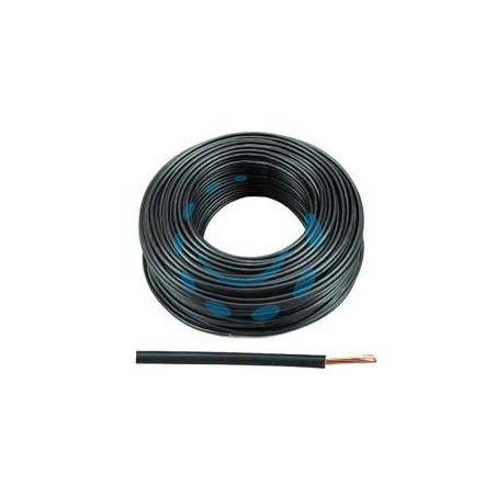 CAVO ELETTRICO UNIPOLARE ANTIFIAMMA NERO FS17 - 1x mmq.6 colore nero