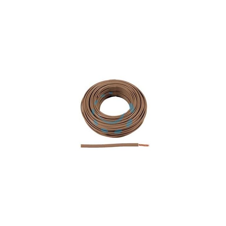 CAVO ELETTRICO UNIPOLARE ANTIFIAMMA MARRONE FS17 - 1x mmq.6 colore marrone