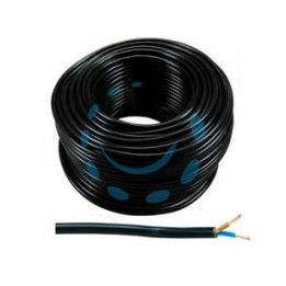 CAVO ELETTRICO BIPOLARE SIMILGOMMA NERO H05VV-F - 2x mmq.1 colore nero
