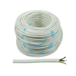CAVO ELETTRICO MULTIPOLARE SIMILGOMMA BIANCO H05VV-F - 3x mmq.1,5 colore bianco