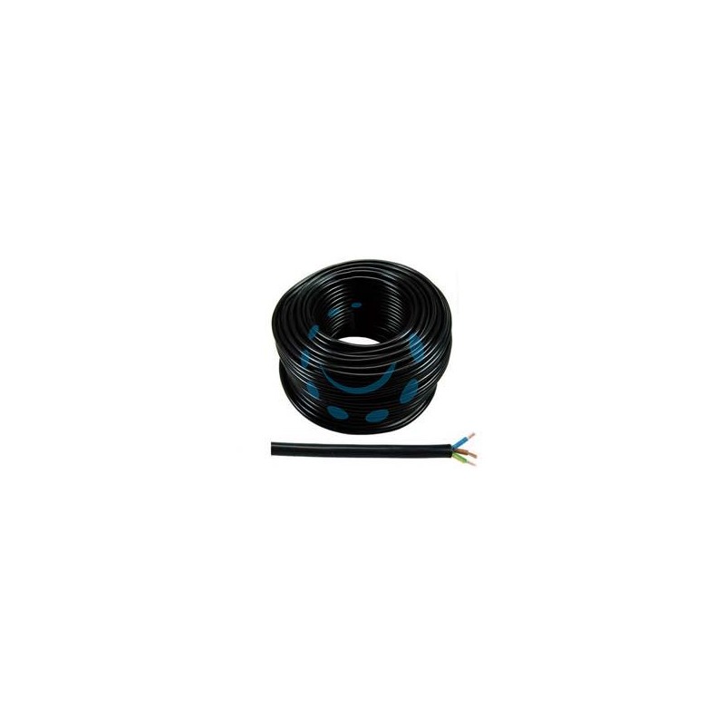 CAVO ELETTRICO MULTIPOLARE SIMILGOMMA NERO H05VV-F - 3x mmq.1 colore nero