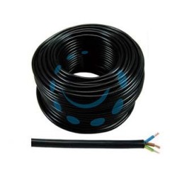 CAVO ELETTRICO MULTIPOLARE SIMILGOMMA NERO H05VV-F - 3x mmq.1,5 colore nero