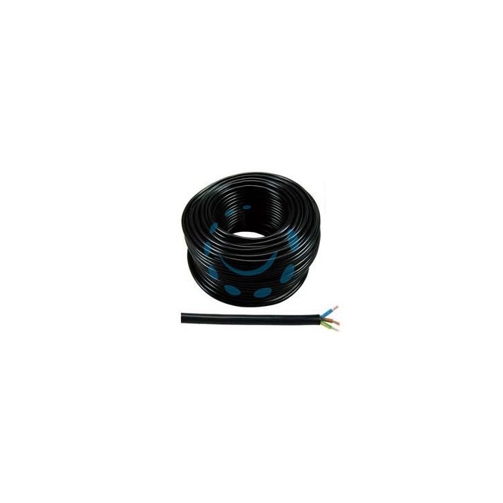 CAVO ELETTRICO MULTIPOLARE SIMILGOMMA NERO H05VV-F - 3x mmq.1,5 colore nero