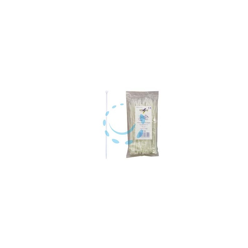 FASCETTE NYLON NATURALE - mm.7,5x350