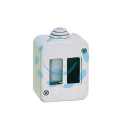 SCATOLA PORTAFRUTTI DA PARETE 2 POSTI IP40 - (1402)