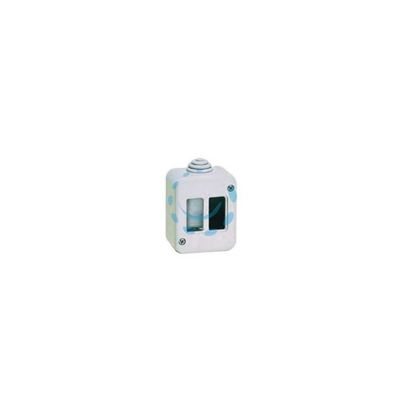 SCATOLA PORTAFRUTTI DA PARETE 2 POSTI IP40 - (1402)