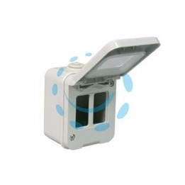 SCATOLA STAGNA PORTAFRUTTI 2 POSTI IP44 - mm.64x80h. (1552)