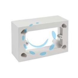 SCATOLA FONDO UNIVERSALE PER SUPPORTI E PLACCHE 3 POSTI IP30 - mm.120x45x80h.- (1723.B)