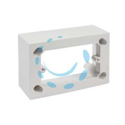 SCATOLA FONDO UNIVERSALE PER SUPPORTI E PLACCHE 3 POSTI IP30 - mm.120x45x80h.- (1723.B)