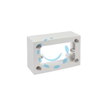 SCATOLA FONDO UNIVERSALE PER SUPPORTI E PLACCHE 3 POSTI IP30 - mm.120x45x80h.- (1723.B)